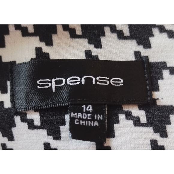 Spence Dress Women's size 14 black and white 3/4 Sleeve. - Picture 8 of 13